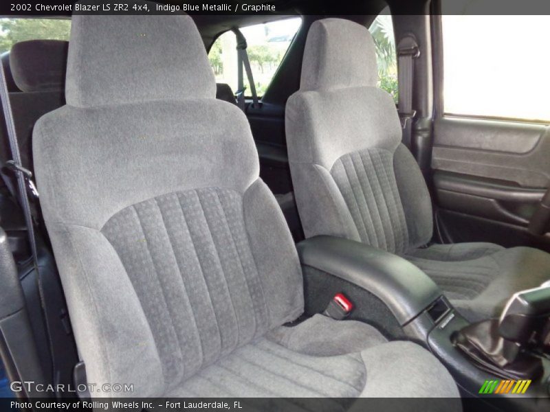 Indigo Blue Metallic / Graphite 2002 Chevrolet Blazer LS ZR2 4x4