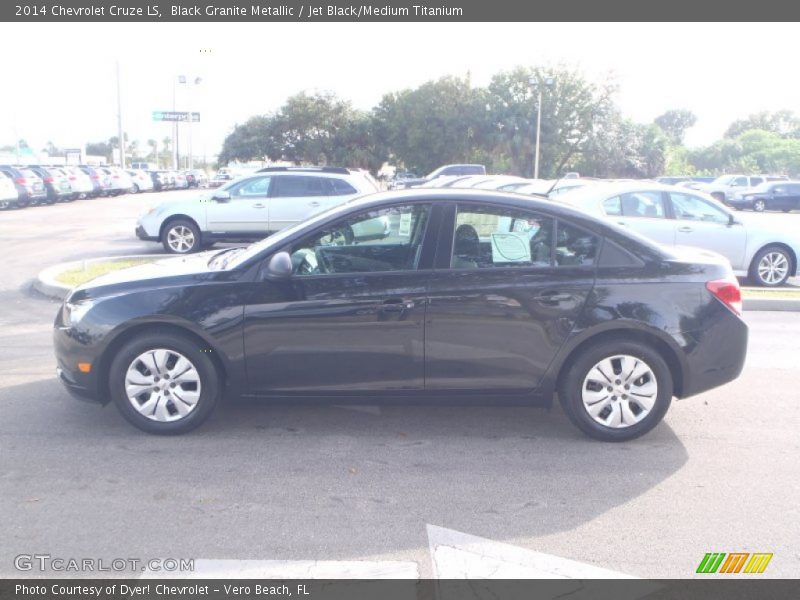 Black Granite Metallic / Jet Black/Medium Titanium 2014 Chevrolet Cruze LS