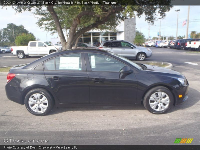 Black Granite Metallic / Jet Black/Medium Titanium 2014 Chevrolet Cruze LS