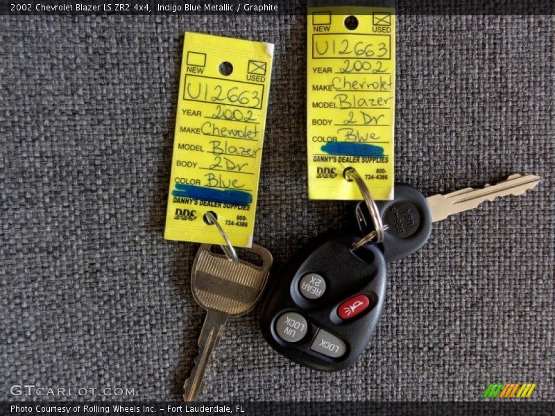 Indigo Blue Metallic / Graphite 2002 Chevrolet Blazer LS ZR2 4x4
