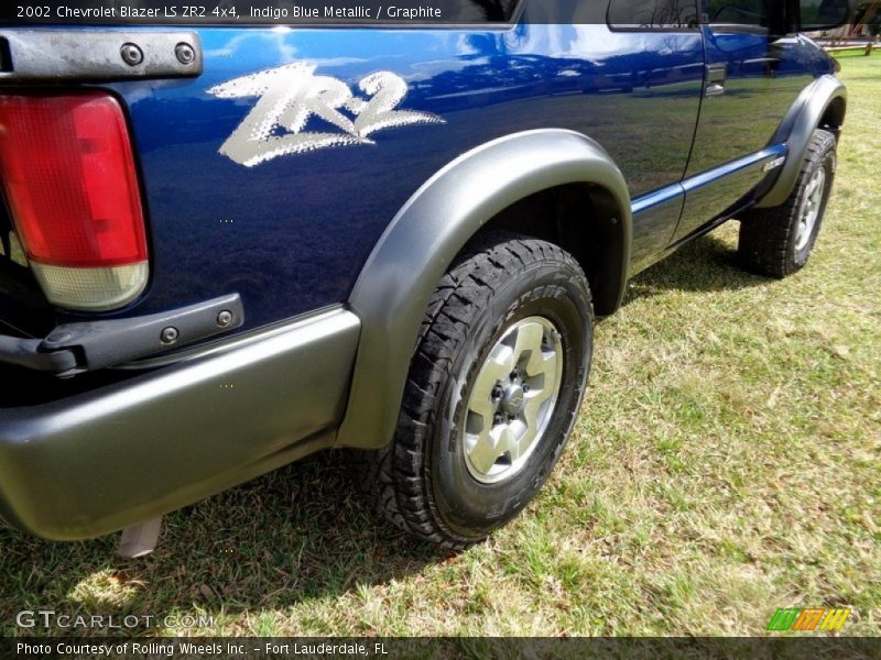 Indigo Blue Metallic / Graphite 2002 Chevrolet Blazer LS ZR2 4x4