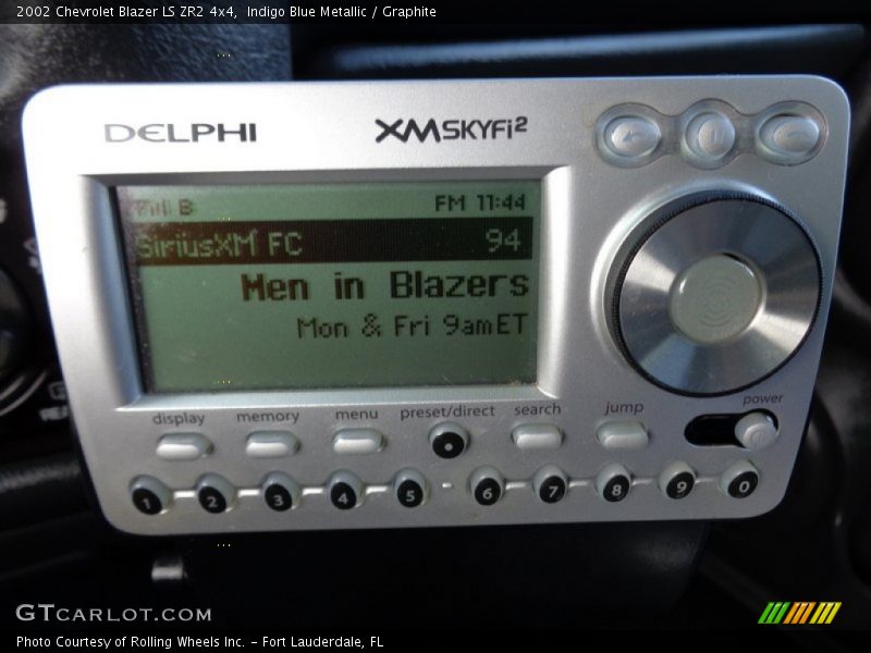 Indigo Blue Metallic / Graphite 2002 Chevrolet Blazer LS ZR2 4x4