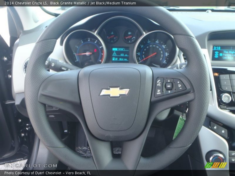 Black Granite Metallic / Jet Black/Medium Titanium 2014 Chevrolet Cruze LS