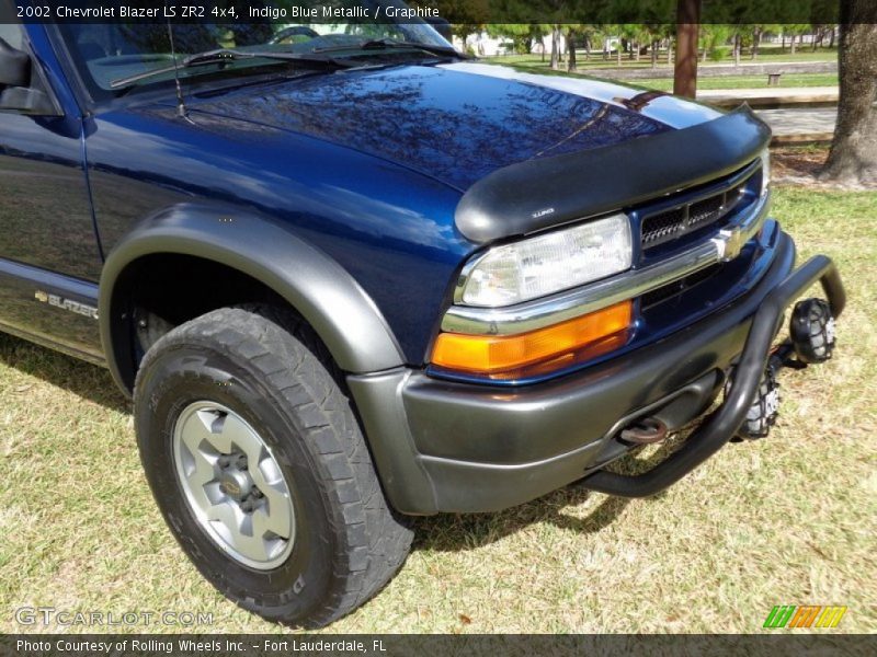 Indigo Blue Metallic / Graphite 2002 Chevrolet Blazer LS ZR2 4x4