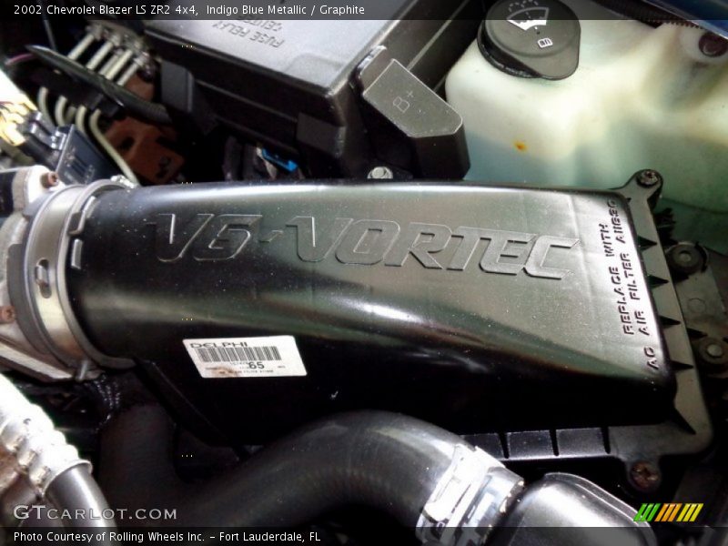 Indigo Blue Metallic / Graphite 2002 Chevrolet Blazer LS ZR2 4x4
