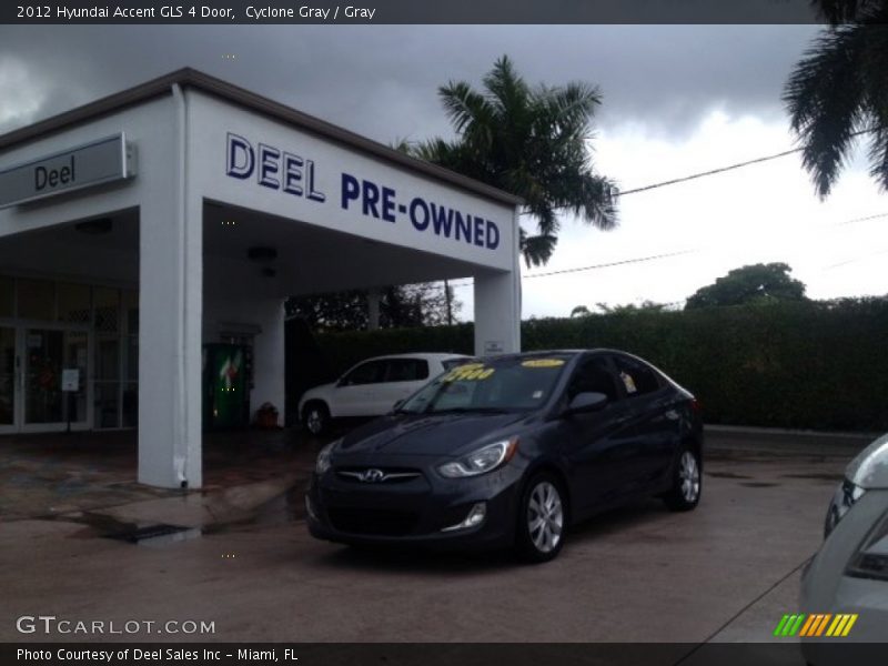 Cyclone Gray / Gray 2012 Hyundai Accent GLS 4 Door