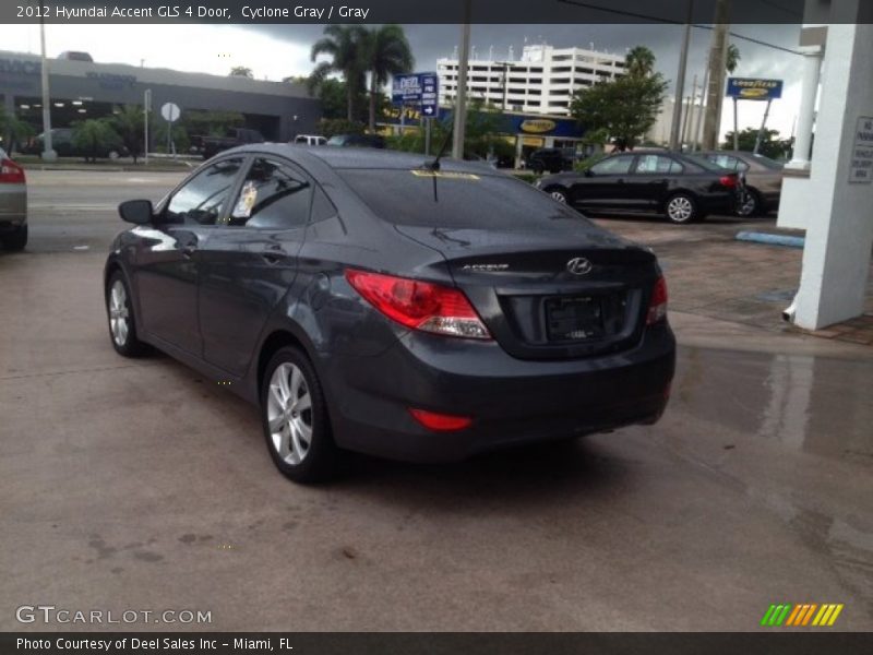 Cyclone Gray / Gray 2012 Hyundai Accent GLS 4 Door