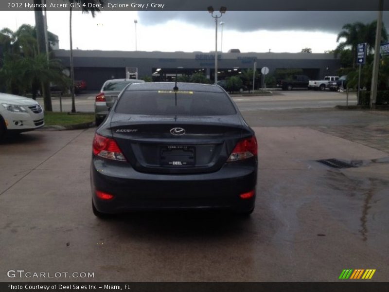 Cyclone Gray / Gray 2012 Hyundai Accent GLS 4 Door