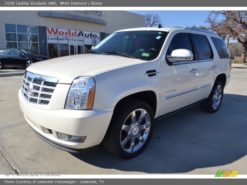 White Diamond / Ebony 2008 Cadillac Escalade AWD
