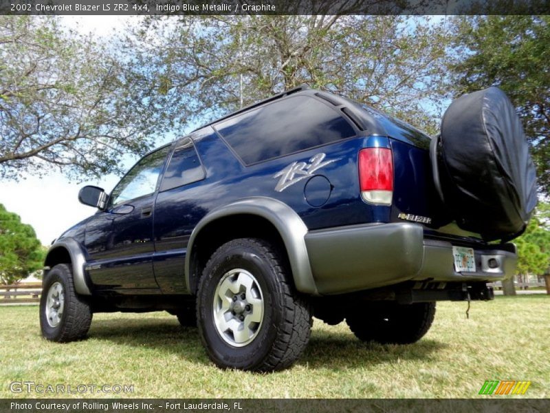 Indigo Blue Metallic / Graphite 2002 Chevrolet Blazer LS ZR2 4x4