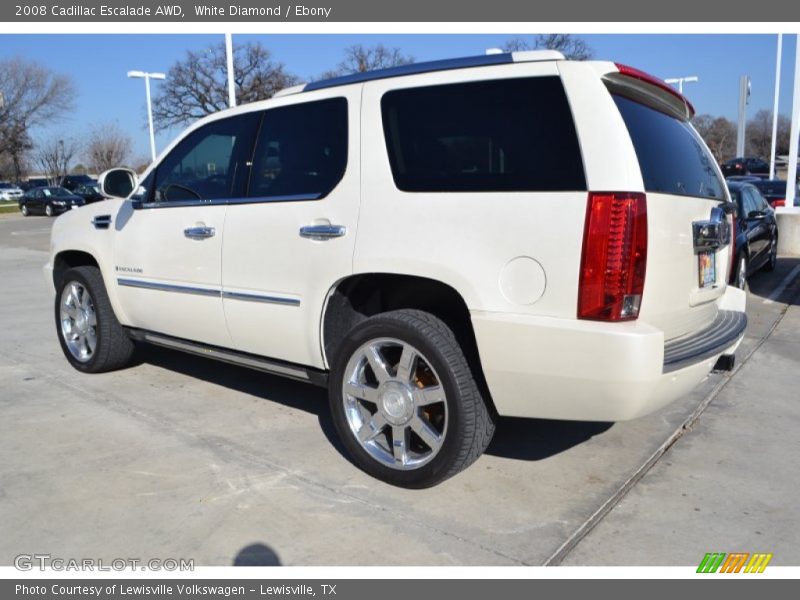 White Diamond / Ebony 2008 Cadillac Escalade AWD