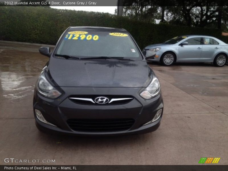 Cyclone Gray / Gray 2012 Hyundai Accent GLS 4 Door