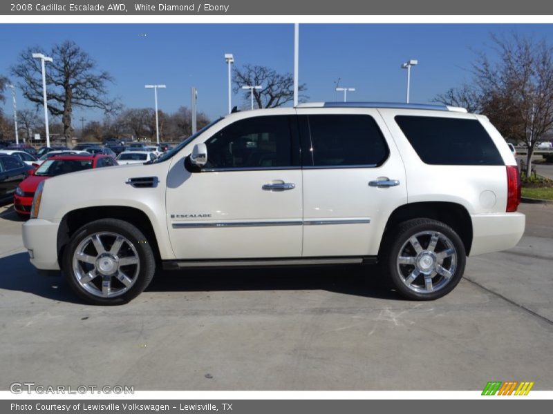 White Diamond / Ebony 2008 Cadillac Escalade AWD