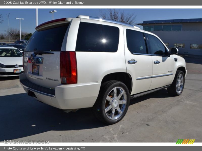 White Diamond / Ebony 2008 Cadillac Escalade AWD