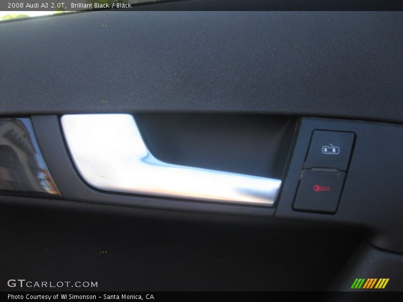 Brilliant Black / Black 2008 Audi A3 2.0T