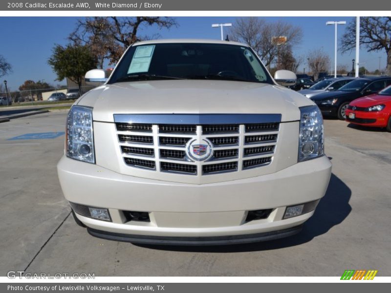 White Diamond / Ebony 2008 Cadillac Escalade AWD