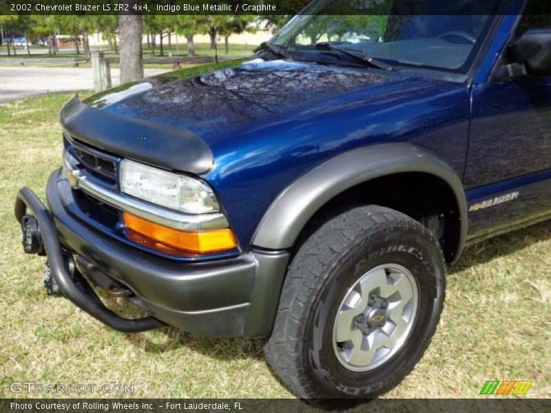 Indigo Blue Metallic / Graphite 2002 Chevrolet Blazer LS ZR2 4x4
