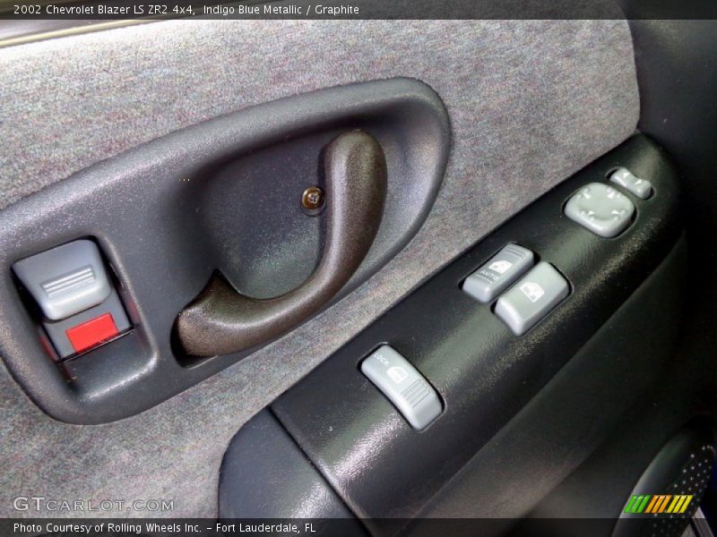 Indigo Blue Metallic / Graphite 2002 Chevrolet Blazer LS ZR2 4x4