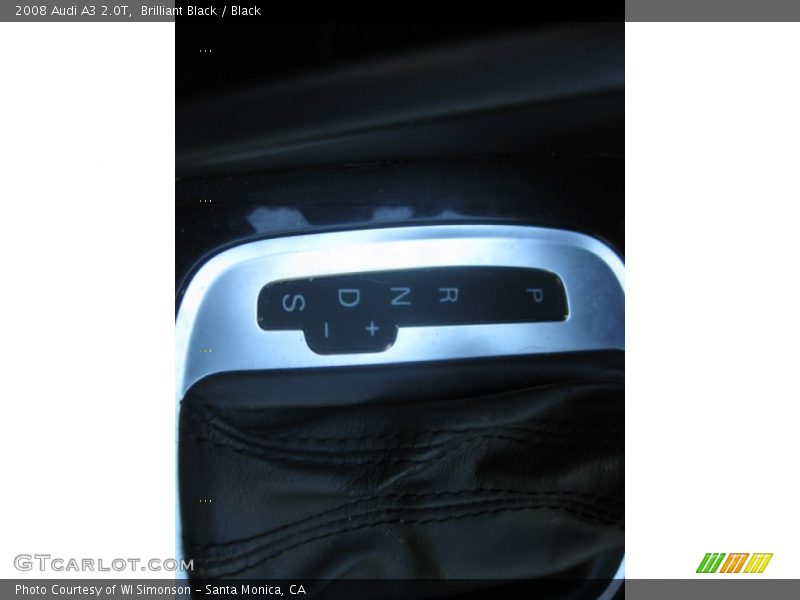 Brilliant Black / Black 2008 Audi A3 2.0T