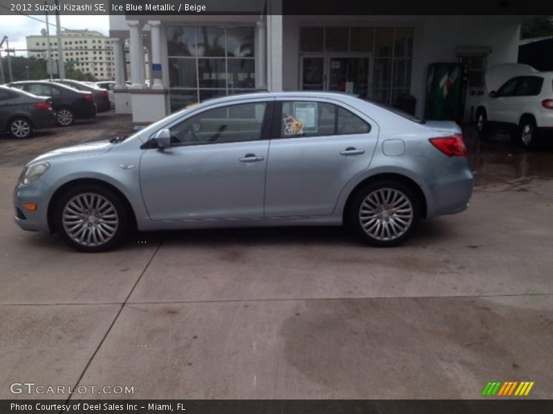 Ice Blue Metallic / Beige 2012 Suzuki Kizashi SE