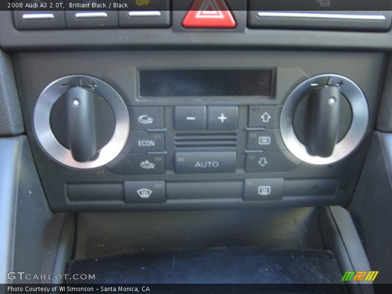 Brilliant Black / Black 2008 Audi A3 2.0T