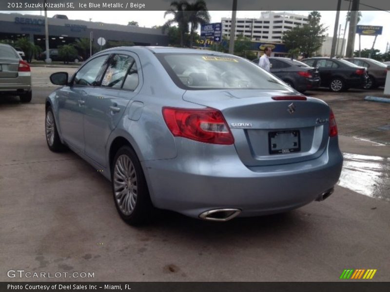 Ice Blue Metallic / Beige 2012 Suzuki Kizashi SE