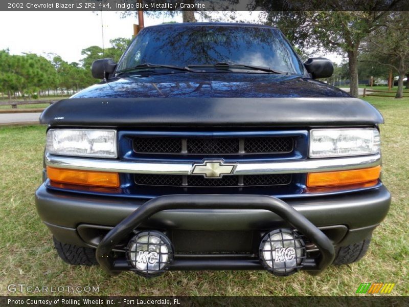 Indigo Blue Metallic / Graphite 2002 Chevrolet Blazer LS ZR2 4x4