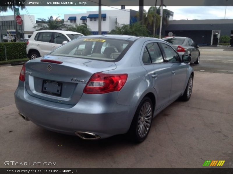 Ice Blue Metallic / Beige 2012 Suzuki Kizashi SE