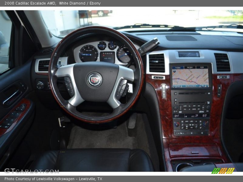 White Diamond / Ebony 2008 Cadillac Escalade AWD