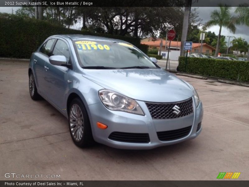 Ice Blue Metallic / Beige 2012 Suzuki Kizashi SE