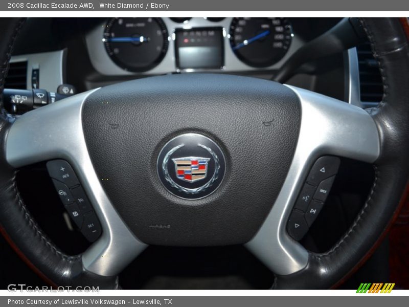 White Diamond / Ebony 2008 Cadillac Escalade AWD