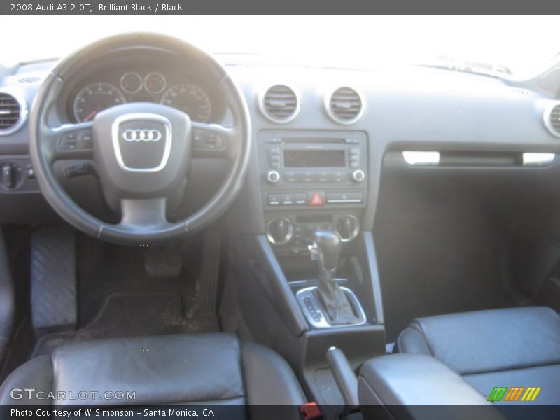 Brilliant Black / Black 2008 Audi A3 2.0T