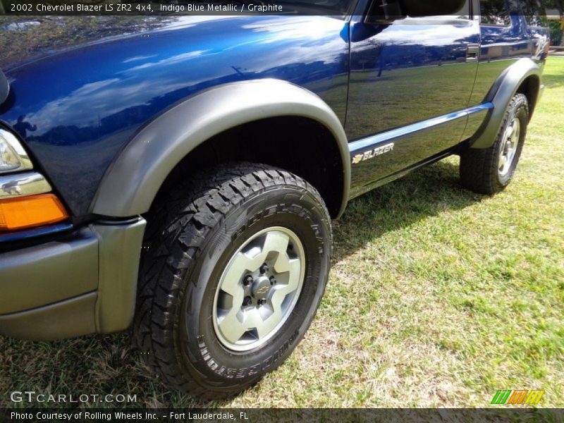 Indigo Blue Metallic / Graphite 2002 Chevrolet Blazer LS ZR2 4x4