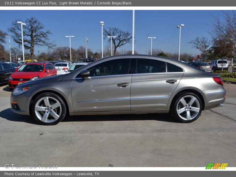 Light Brown Metallic / Cornsilk Beige/Black 2011 Volkswagen CC Lux Plus