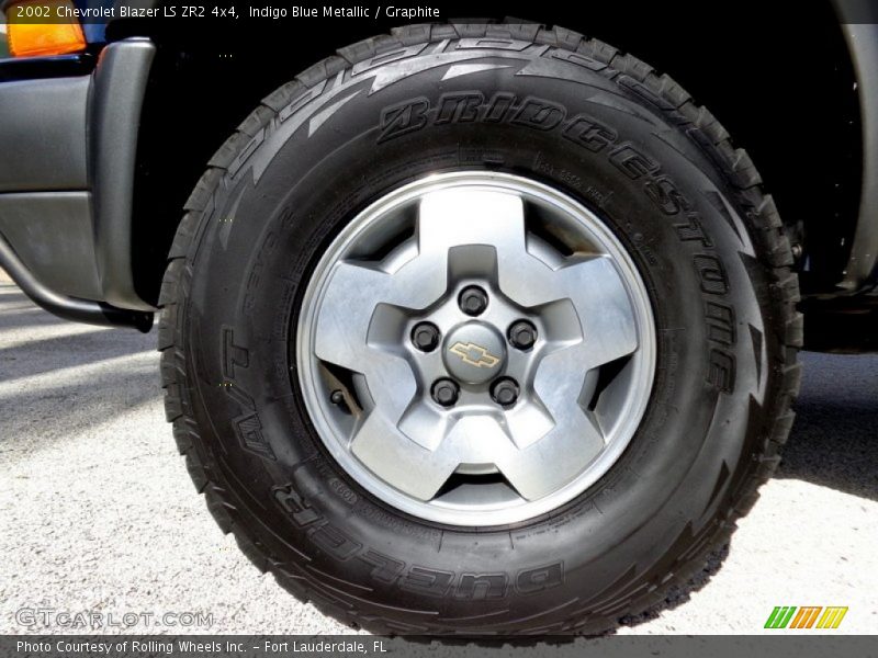 Indigo Blue Metallic / Graphite 2002 Chevrolet Blazer LS ZR2 4x4