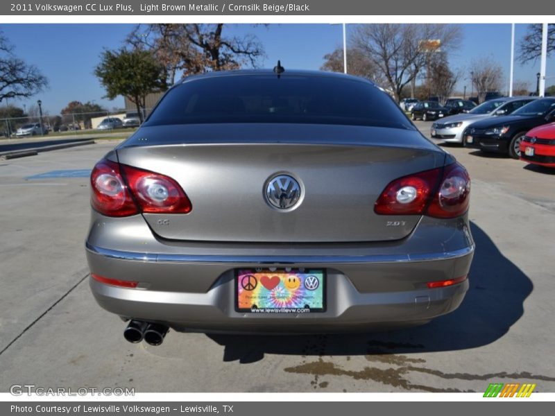 Light Brown Metallic / Cornsilk Beige/Black 2011 Volkswagen CC Lux Plus