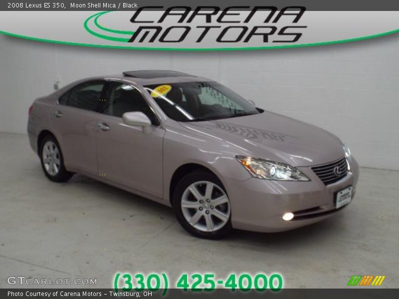 Moon Shell Mica / Black 2008 Lexus ES 350