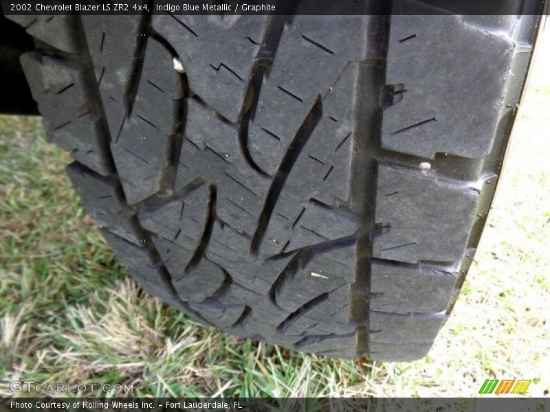 Indigo Blue Metallic / Graphite 2002 Chevrolet Blazer LS ZR2 4x4