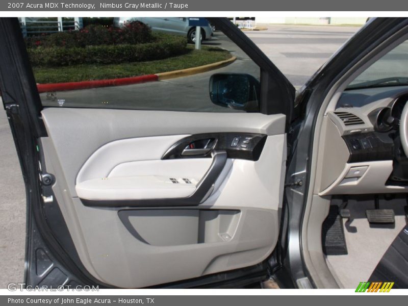 Nimbus Gray Metallic / Taupe 2007 Acura MDX Technology