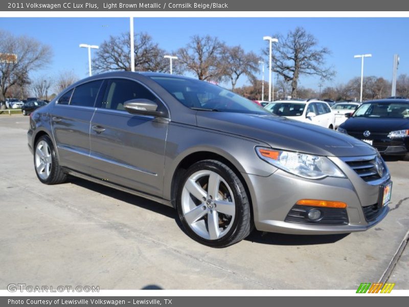 Light Brown Metallic / Cornsilk Beige/Black 2011 Volkswagen CC Lux Plus