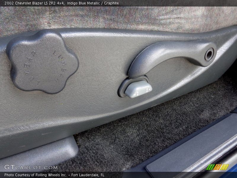 Indigo Blue Metallic / Graphite 2002 Chevrolet Blazer LS ZR2 4x4