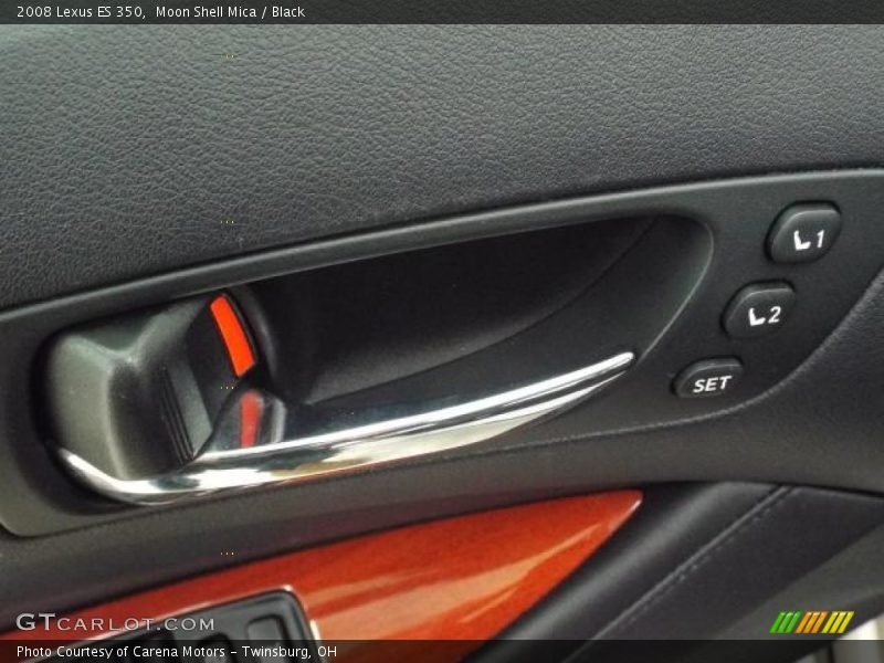 Moon Shell Mica / Black 2008 Lexus ES 350