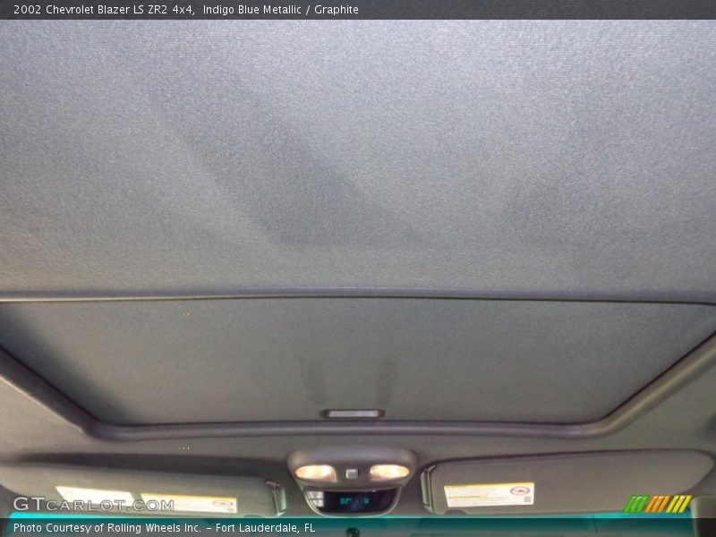 Indigo Blue Metallic / Graphite 2002 Chevrolet Blazer LS ZR2 4x4