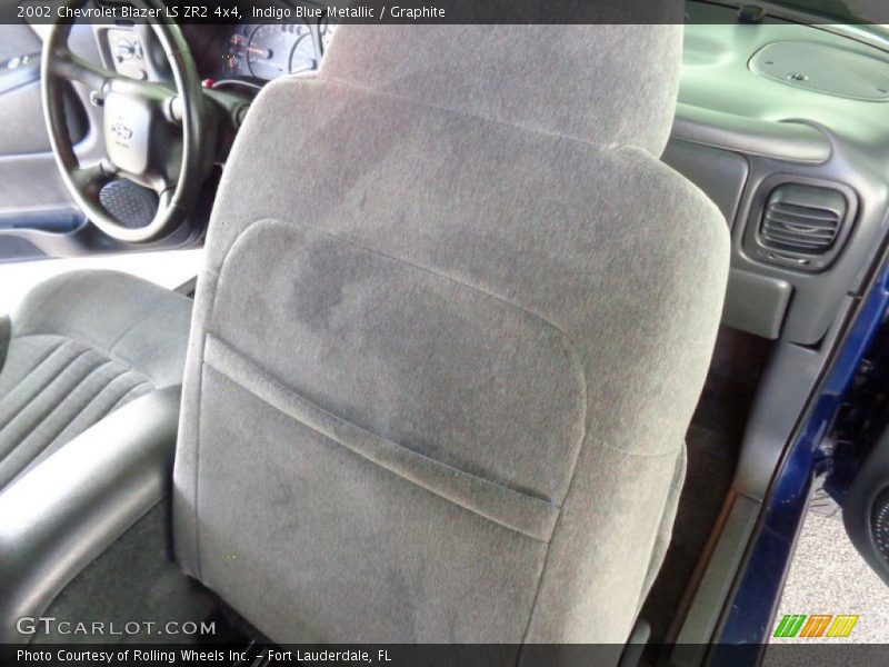 Indigo Blue Metallic / Graphite 2002 Chevrolet Blazer LS ZR2 4x4