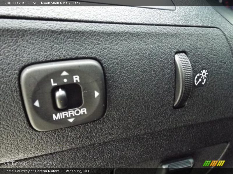 Moon Shell Mica / Black 2008 Lexus ES 350