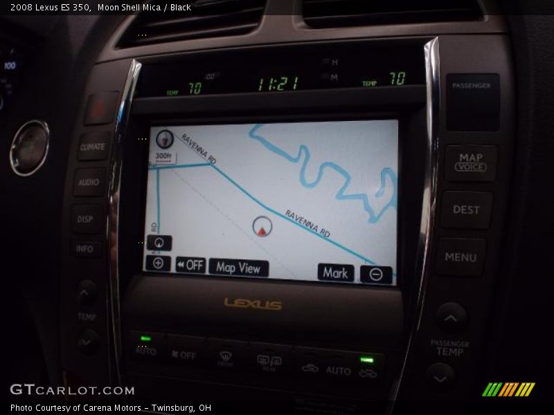 Moon Shell Mica / Black 2008 Lexus ES 350