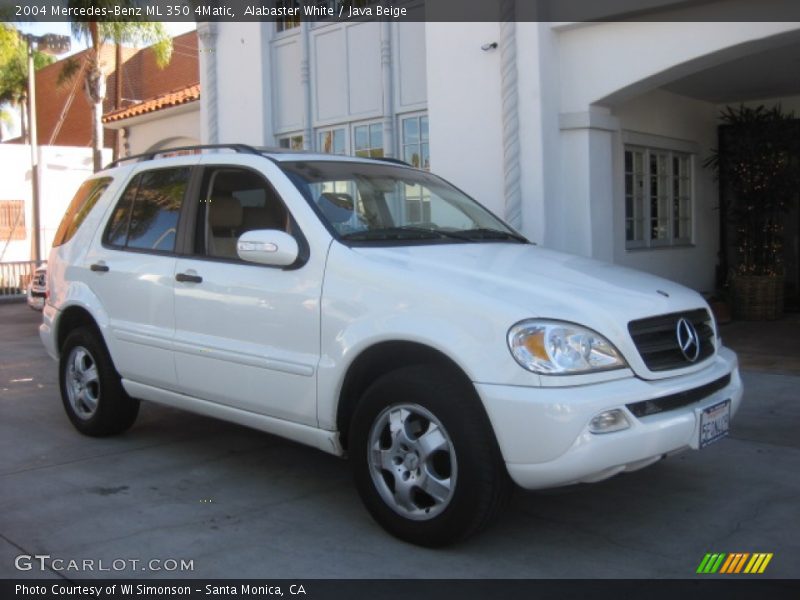 Alabaster White / Java Beige 2004 Mercedes-Benz ML 350 4Matic