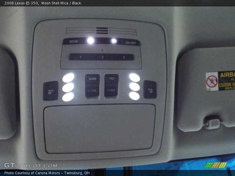 Moon Shell Mica / Black 2008 Lexus ES 350