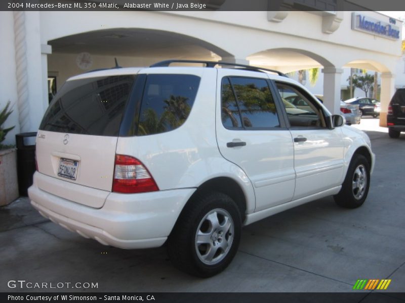 Alabaster White / Java Beige 2004 Mercedes-Benz ML 350 4Matic