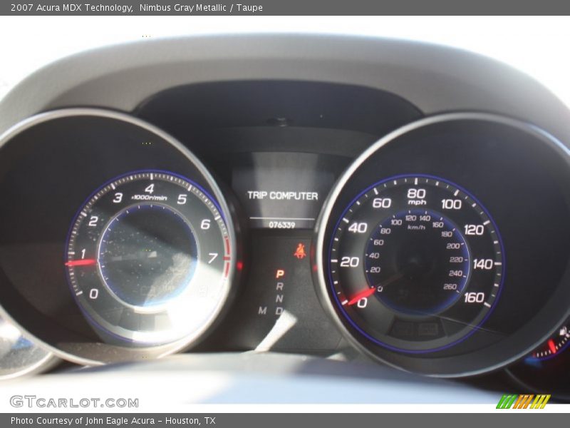 Nimbus Gray Metallic / Taupe 2007 Acura MDX Technology